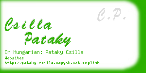 csilla pataky business card